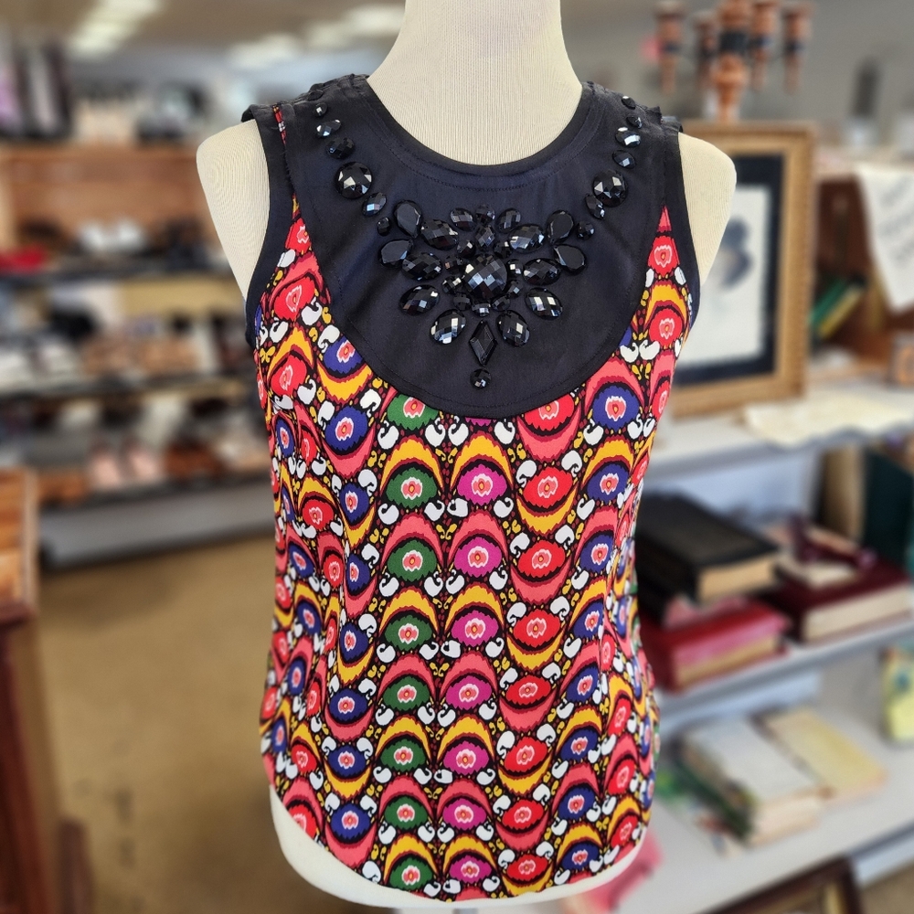 Tory Burch Multicolor Silk Top